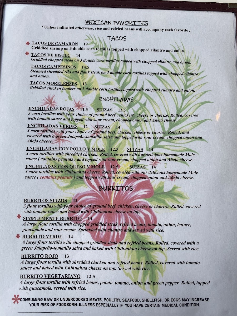Las Mañanitas Restaurant Menu - Image 3